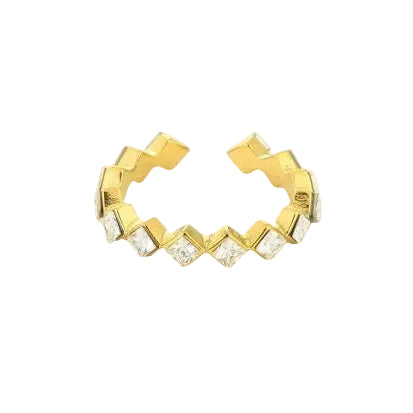 Ring Gemstone goud wit one-size