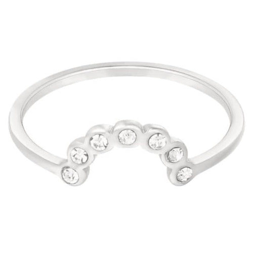 Ring Maan Steentje zilver