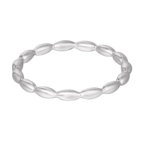 Ring Verbonden Ovalen zilver
