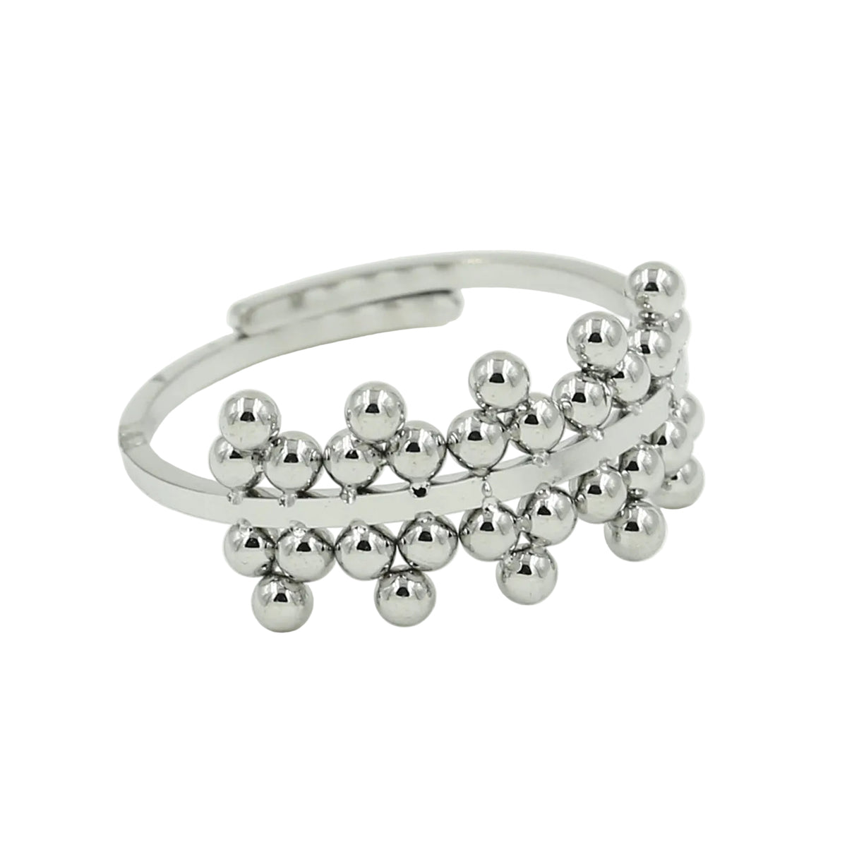 Ring Bali Crown zilver one-size
