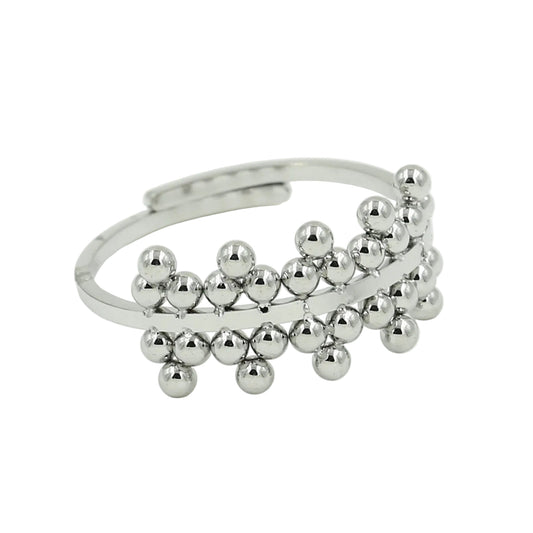 Ring Bali Crown zilver one-size