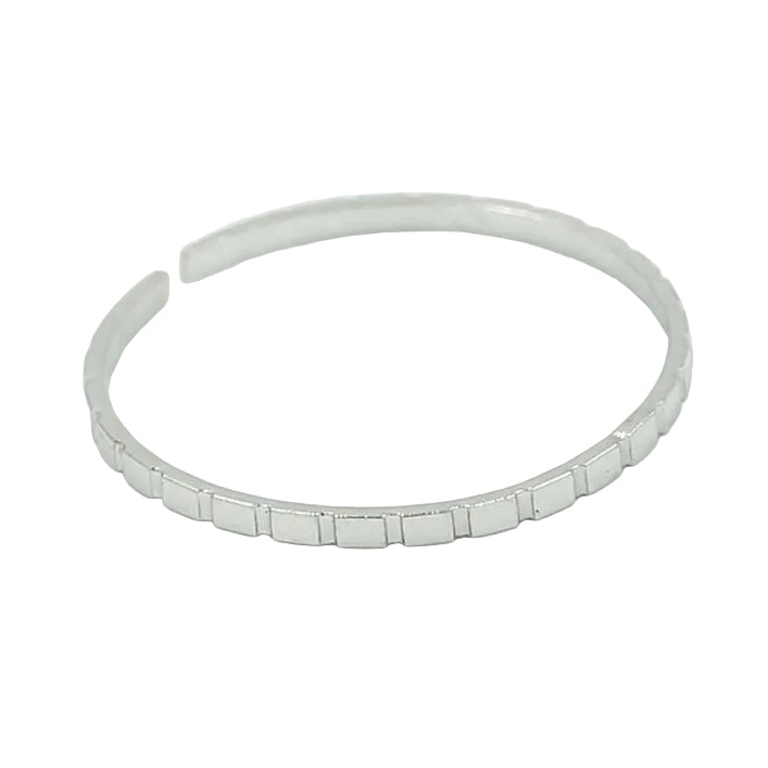 Ring Basic Dun zilver one-size