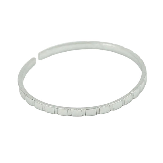 Ring Basic Dun zilver one-size