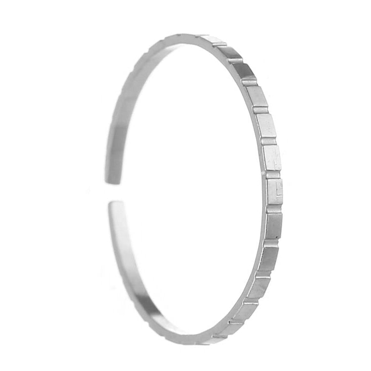 Ring Basic Dun zilver one-size staand