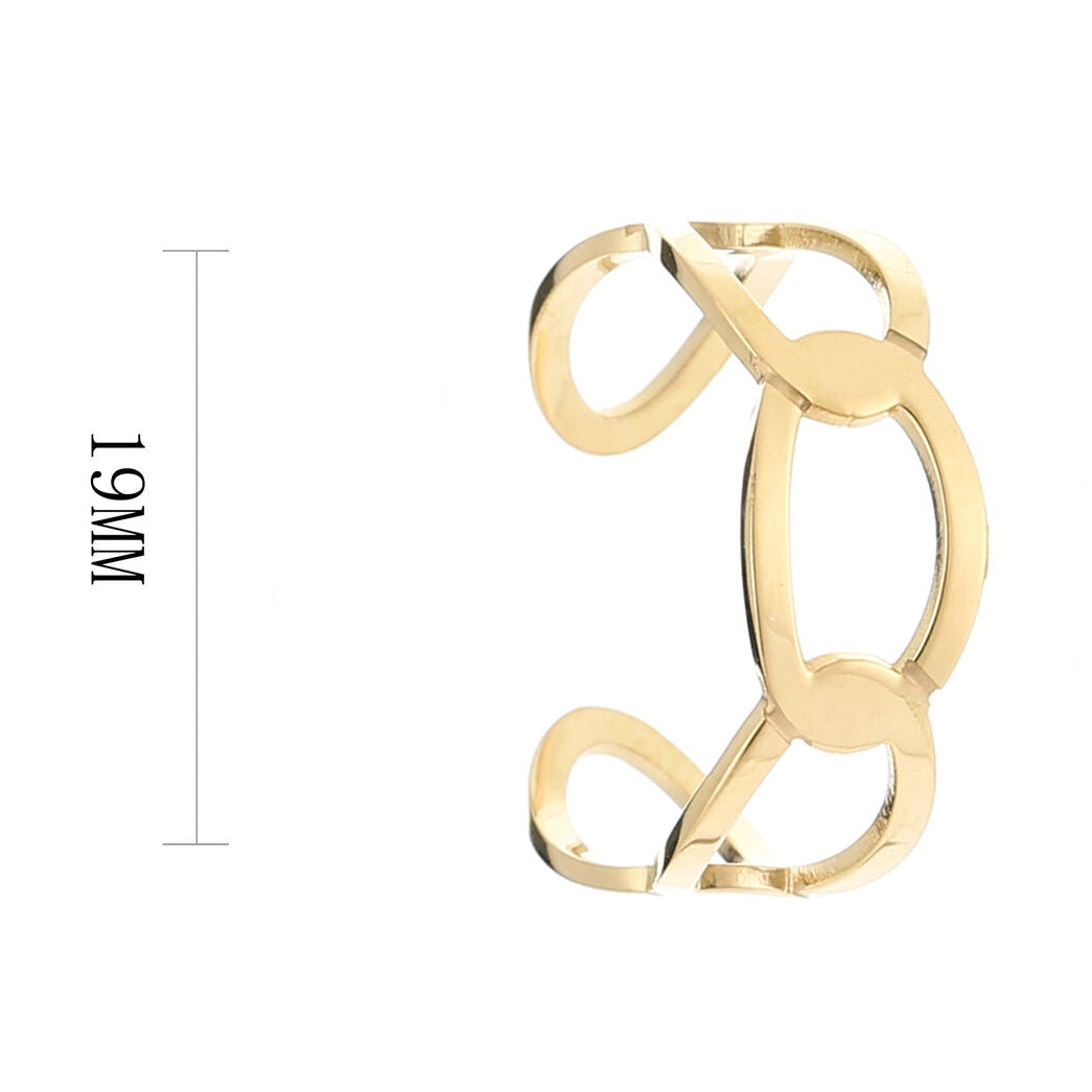 Ring Groffe Schakel goud one-size maat
