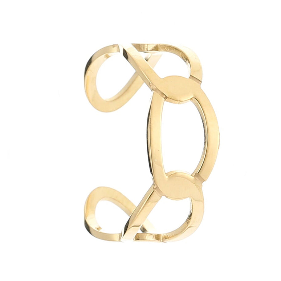 Ring Groffe Schakel goud one-size staand