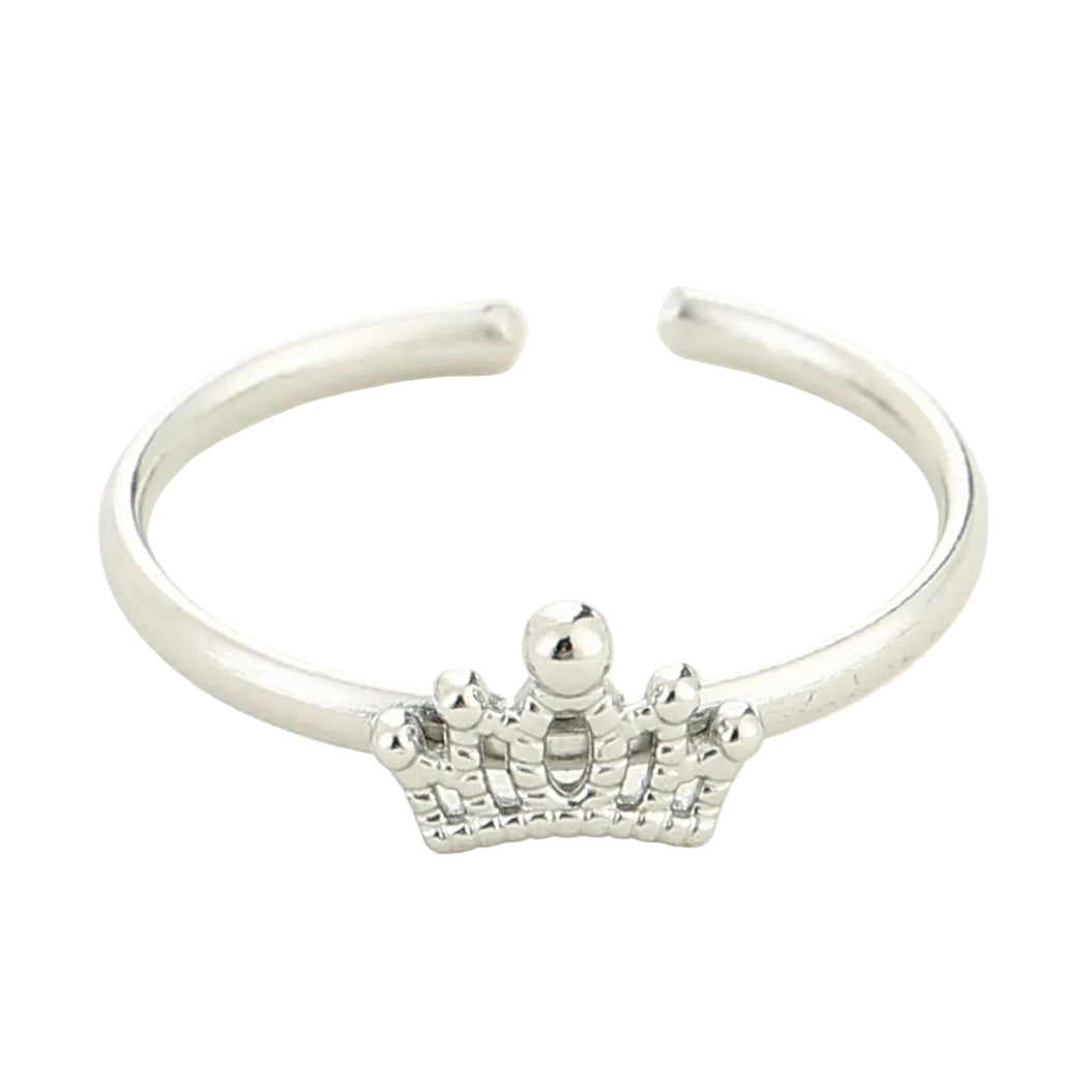 Ring Kroon Studs zilver one-size