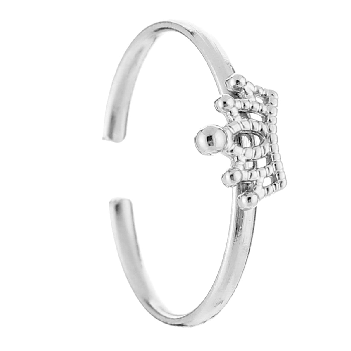 Ring Kroon Studs zilver one-size staand