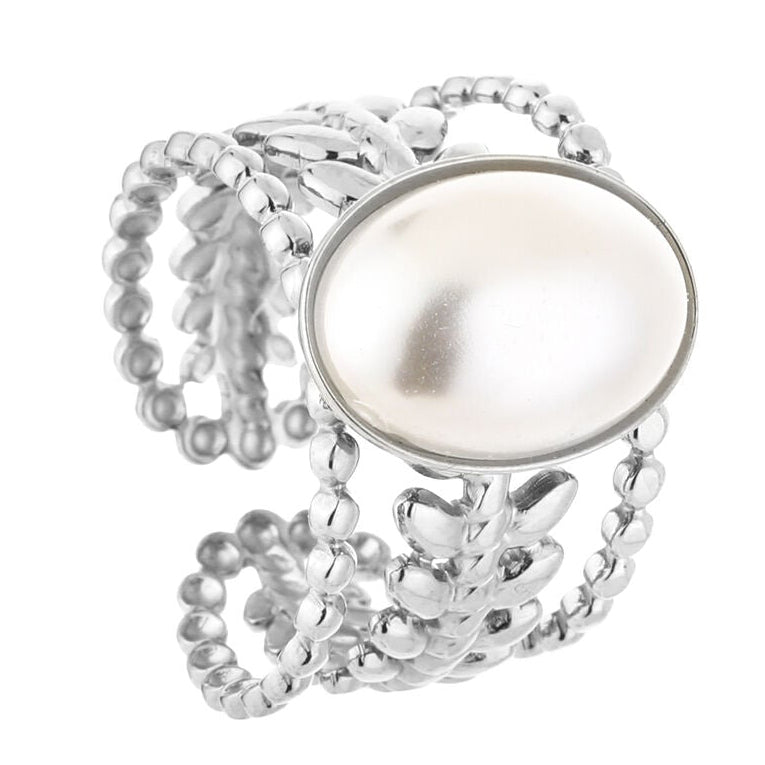 Ring Parel zilver one-size liggend