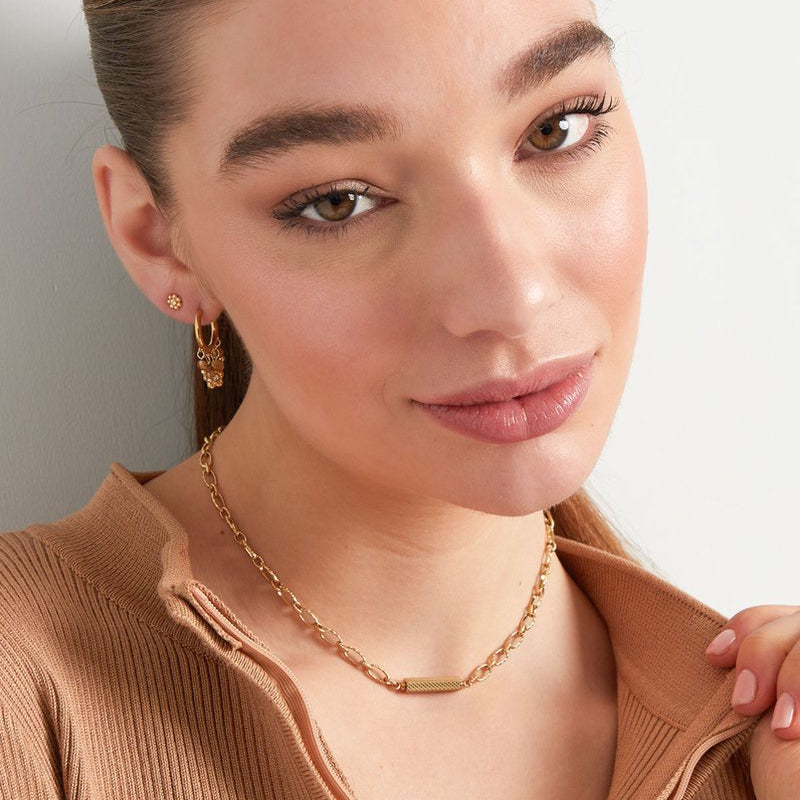 Schakelketting met Bedel Charm goud