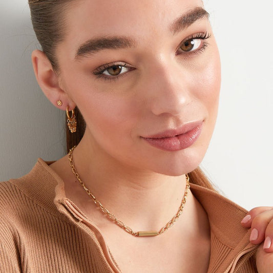 Schakelketting met Bedel Charm goud