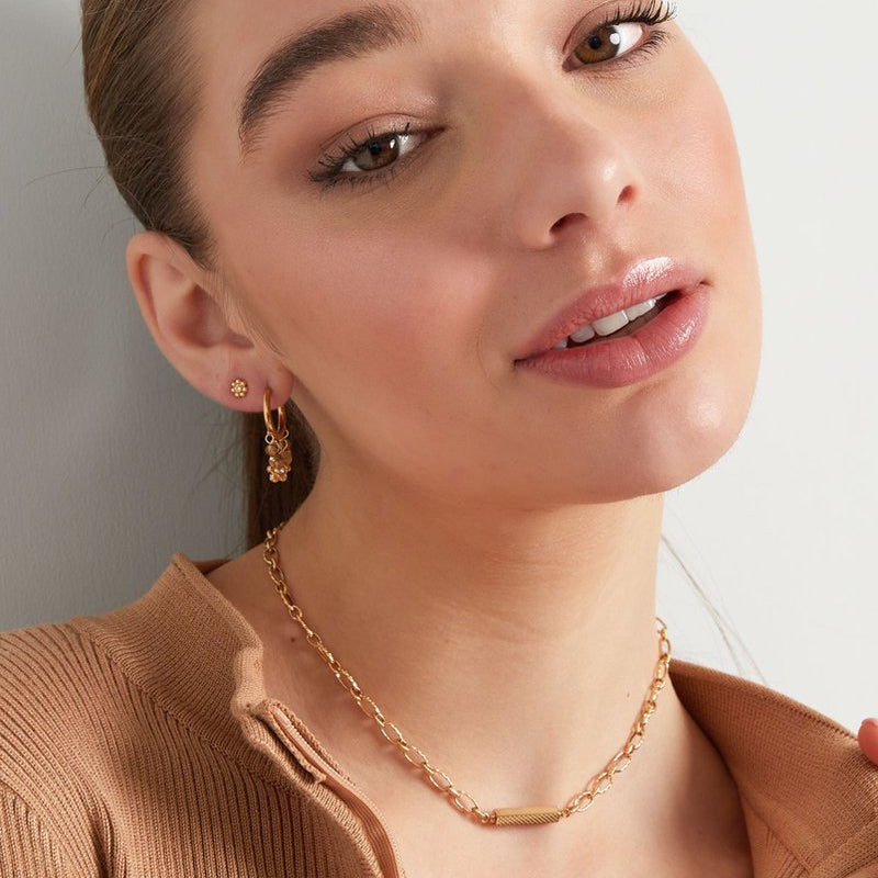 Schakelketting met Bedel Charm goud