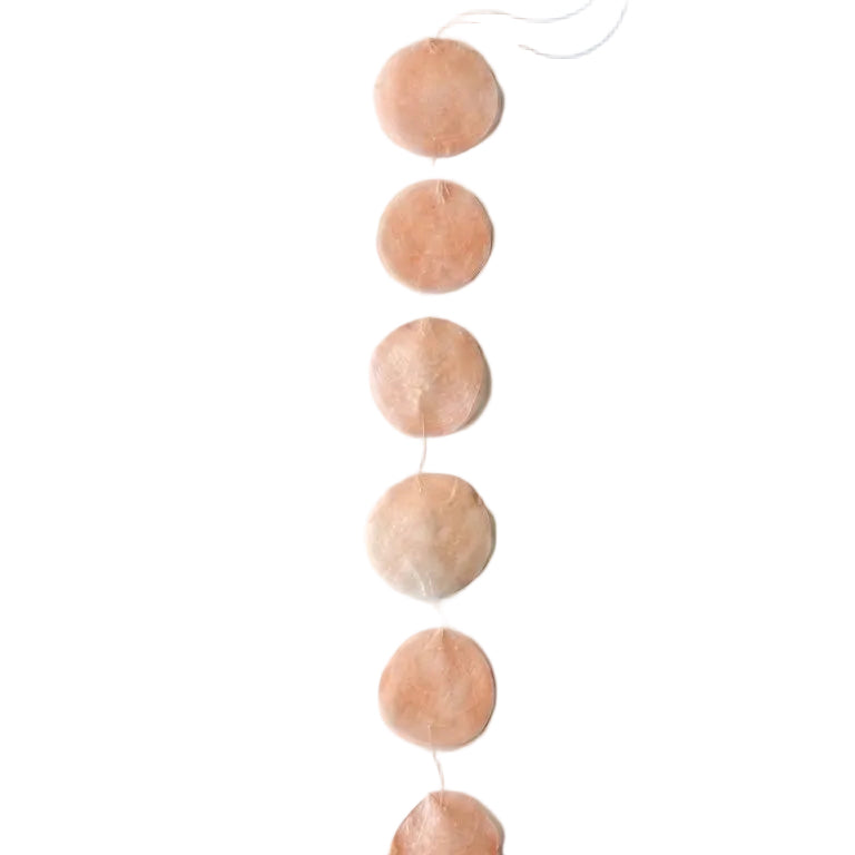 Schelpenslinger Capiz peach 8x8x190cm