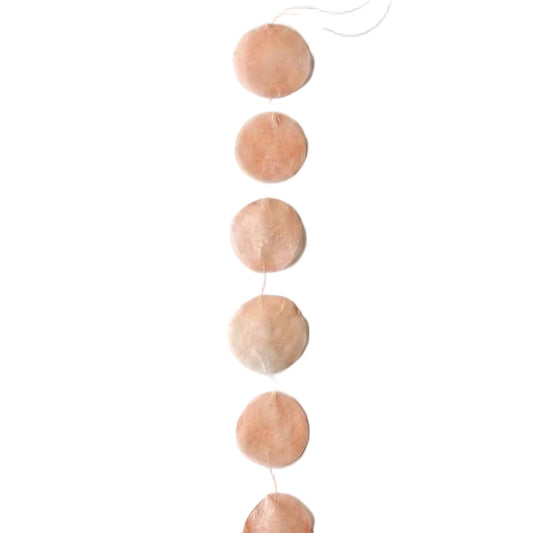 Schelpenslinger Capiz peach 8x8x190cm