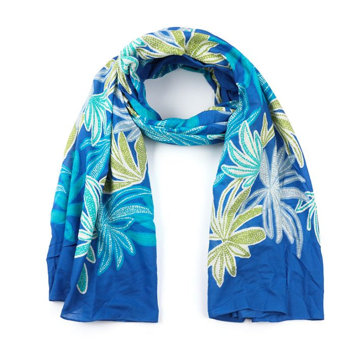 Sjaal Zomer blauw 190x100cm