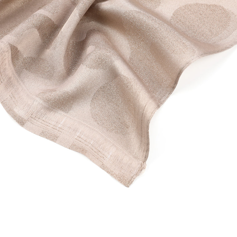 Sjaal Chique Luipaard khaki 180x90cm detail