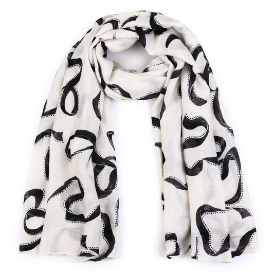 Sjaal Klassiek Motief Zacht beige 180x80cm