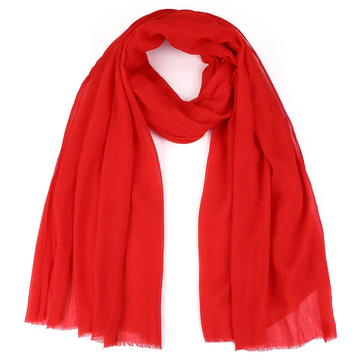 Sjaal Zacht Effen rood 180x100cm