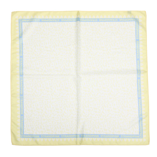 Sjaaltje Luipaard vierkant geel 70x70cm