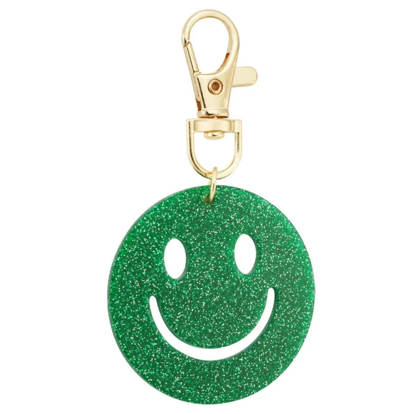 Sleutelhanger Keep Smiling goud groen