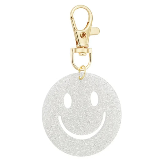 Sleutelhanger Keep Smiling goud zilver