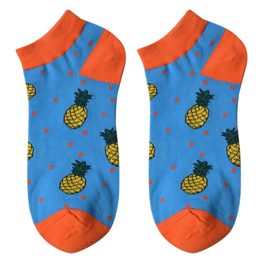 Sokken Ananas blauw one size