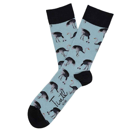 Sokken Birds donkerblauw maat 36-40