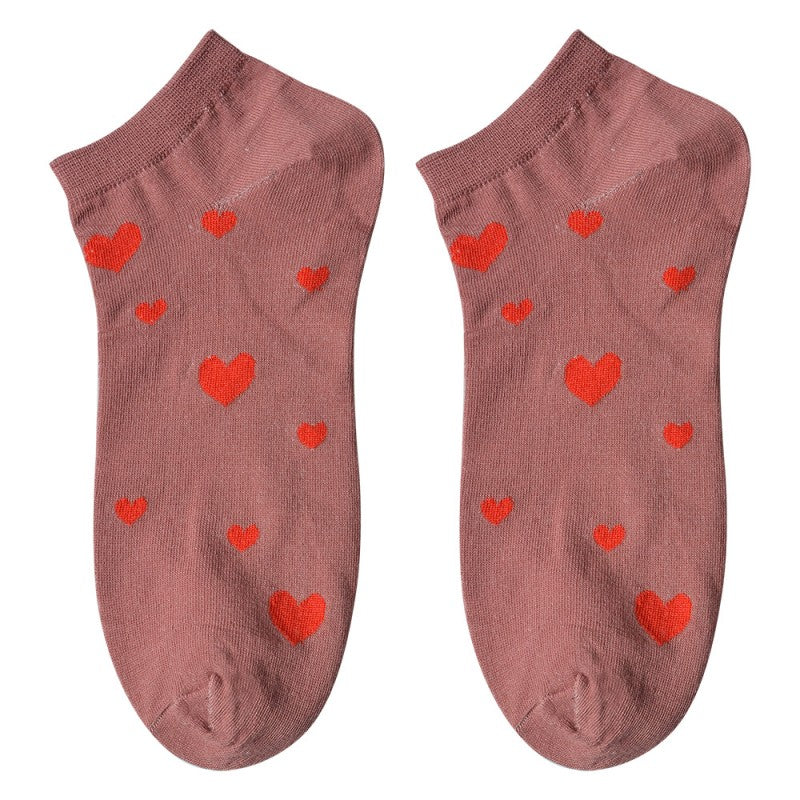 Sokken Hartjes Roze one size
