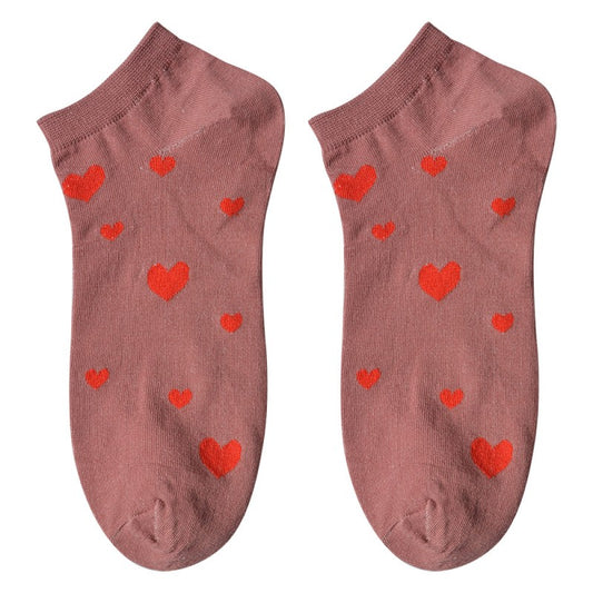 Sokken Hartjes Roze one size