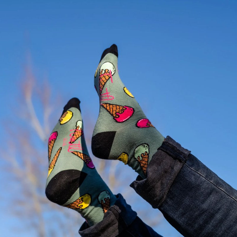 Sokken Icecream groen maat 36-40