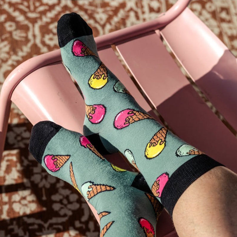 Sokken Icecream groen maat 36-40