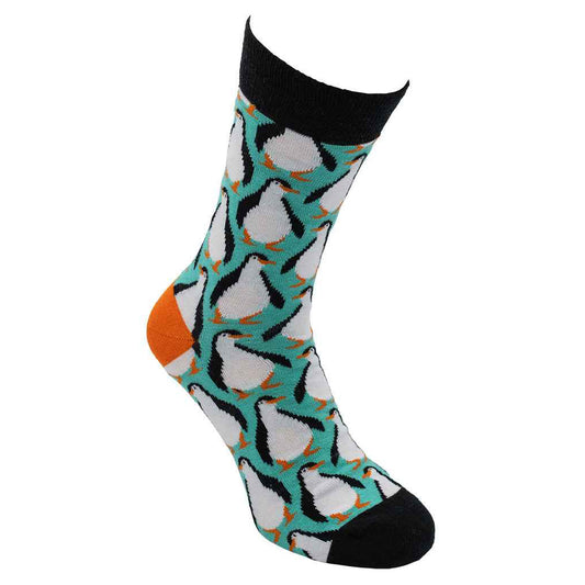 Sokken Penguin turquoise maat 36-40