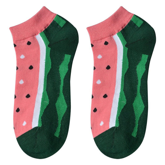 Sokken Watermeloen roze one size