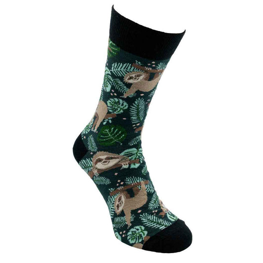 Sokken Sloth donkergroen maat 36-40