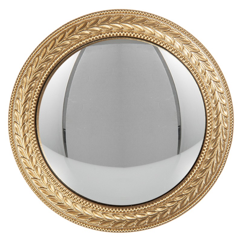 Spiegel Bol goud 13x2cm