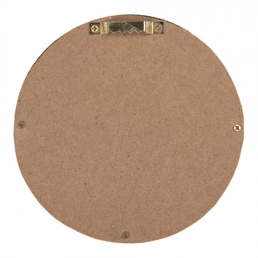Spiegel Bol goud 13x2cm achterkant