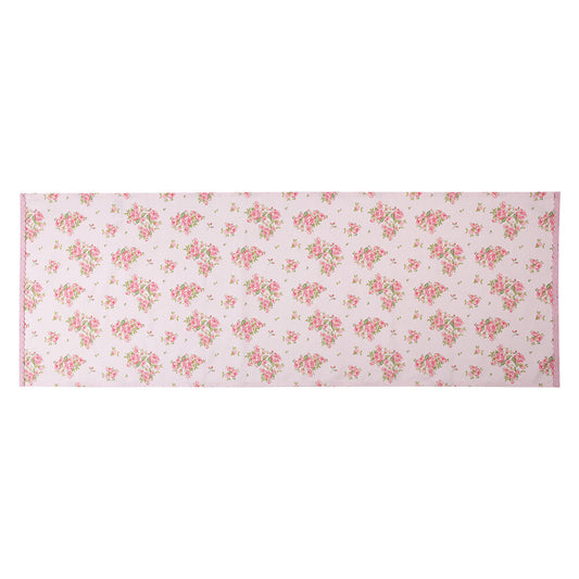 Tafelloper Rozen roze 140x50cm volledig