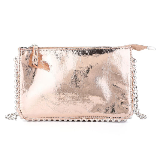 Tas rosé goud 24x15cm