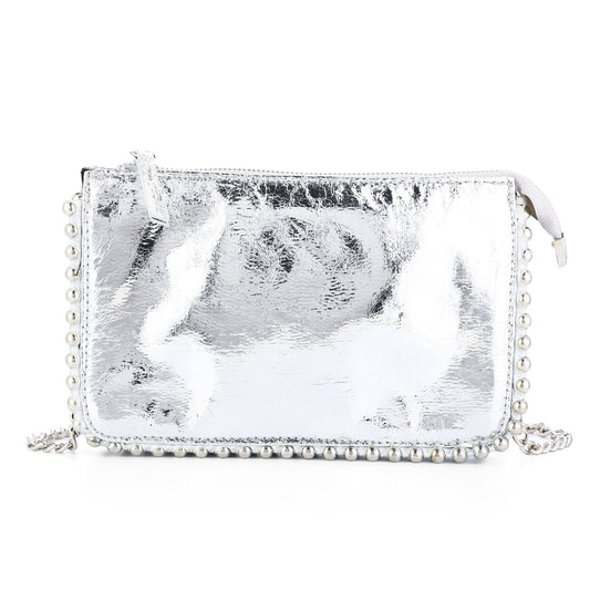 Tas zilver 24x15cm