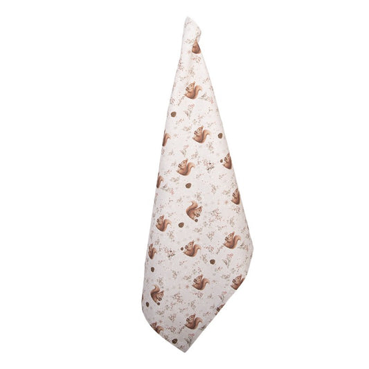 Theedoek Eekhoorn beige 70x50cm