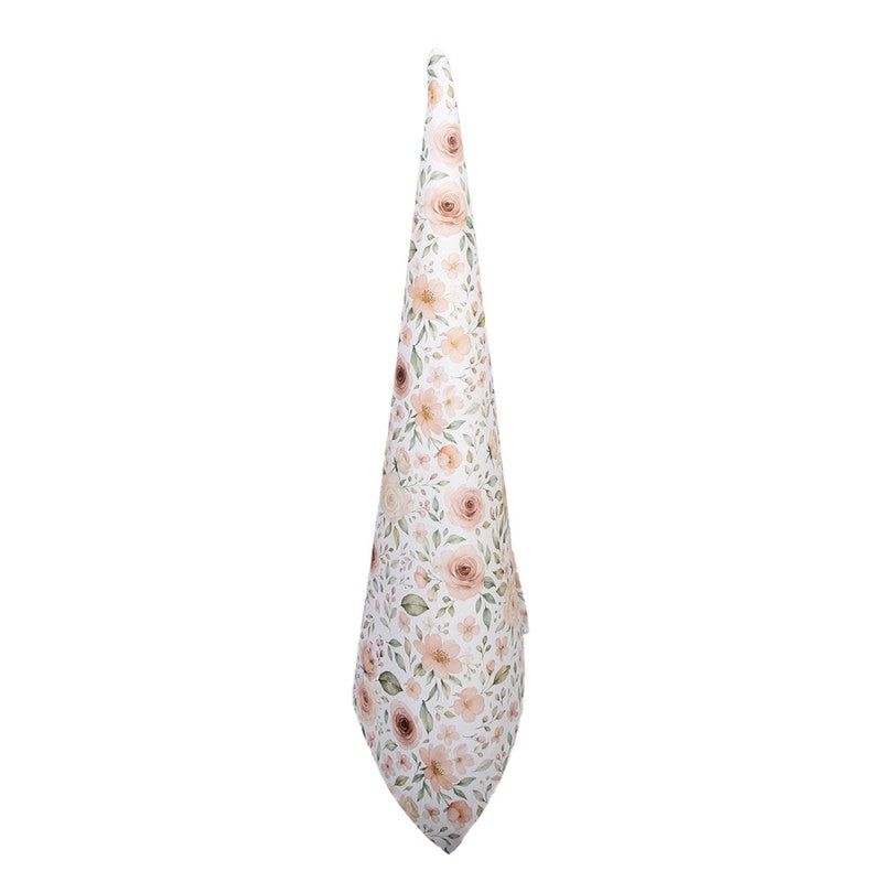Theedoek Roosjes wit roze 70x50cm