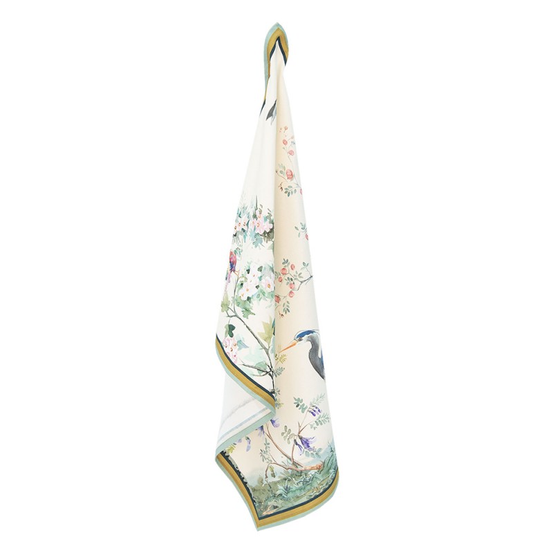 Theedoek Tropisch beige 70x50cm