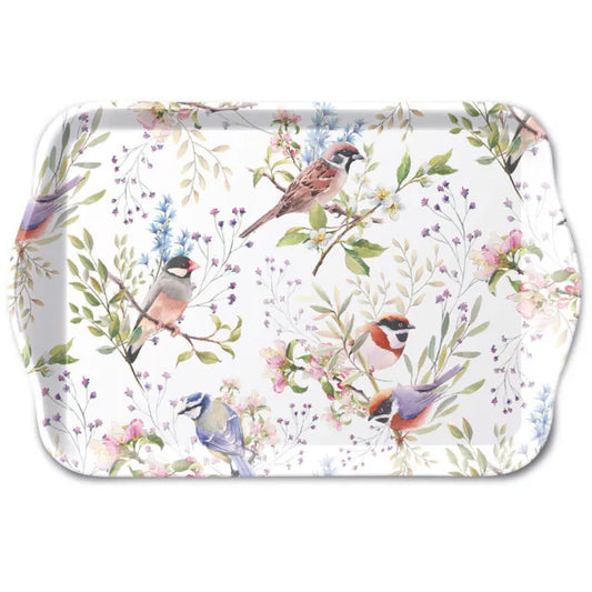 Tray Busy birds 13x21cm