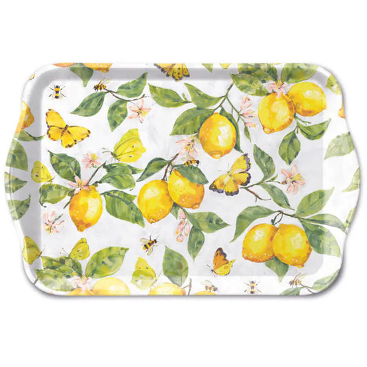 Tray Fresh lemons white 13x21cm