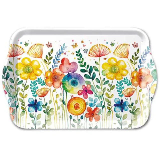 Tray Vibrant spring white 13x21cm