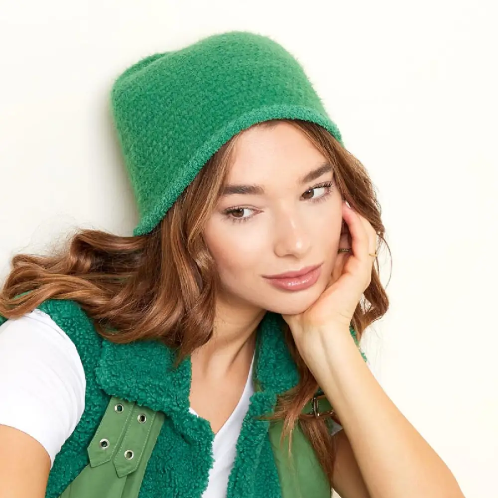 Vissershoedje Winter groen model