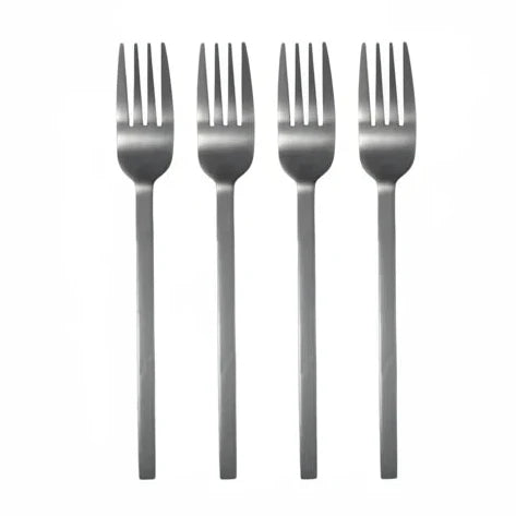 Vorkjes Charlot set-van-4 RVS zilver