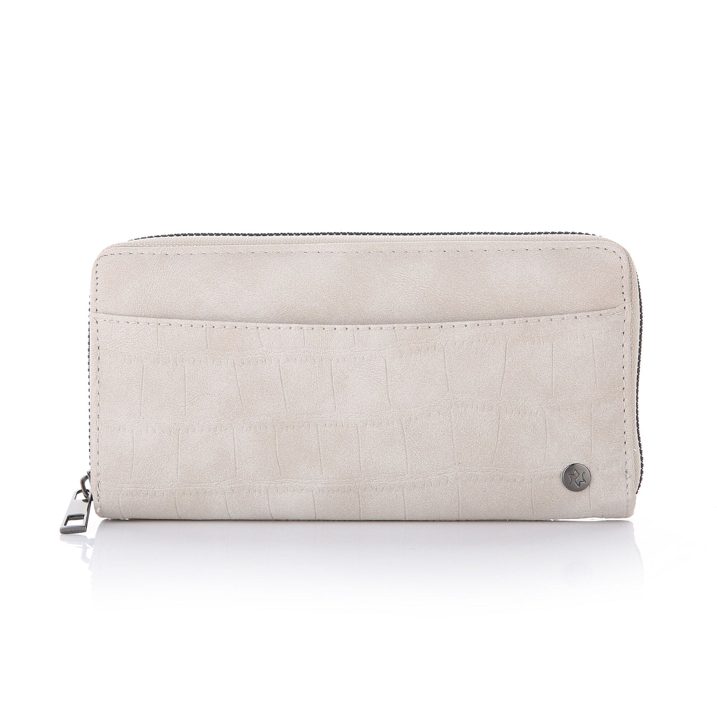 Portemonnee Klassiek Croco beige 20x10cm