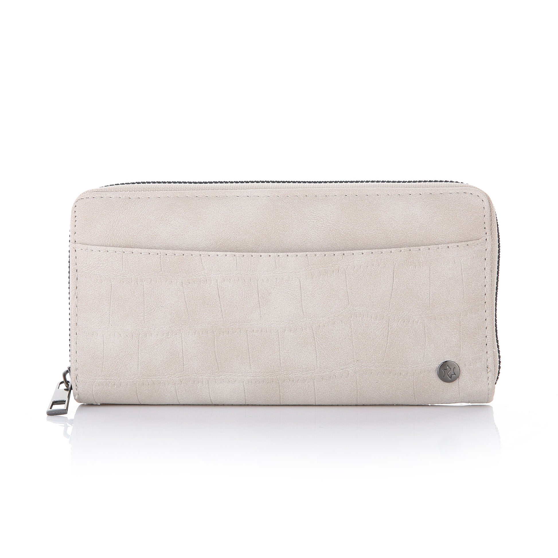 Portemonnee Klassiek Croco beige 20x10cm
