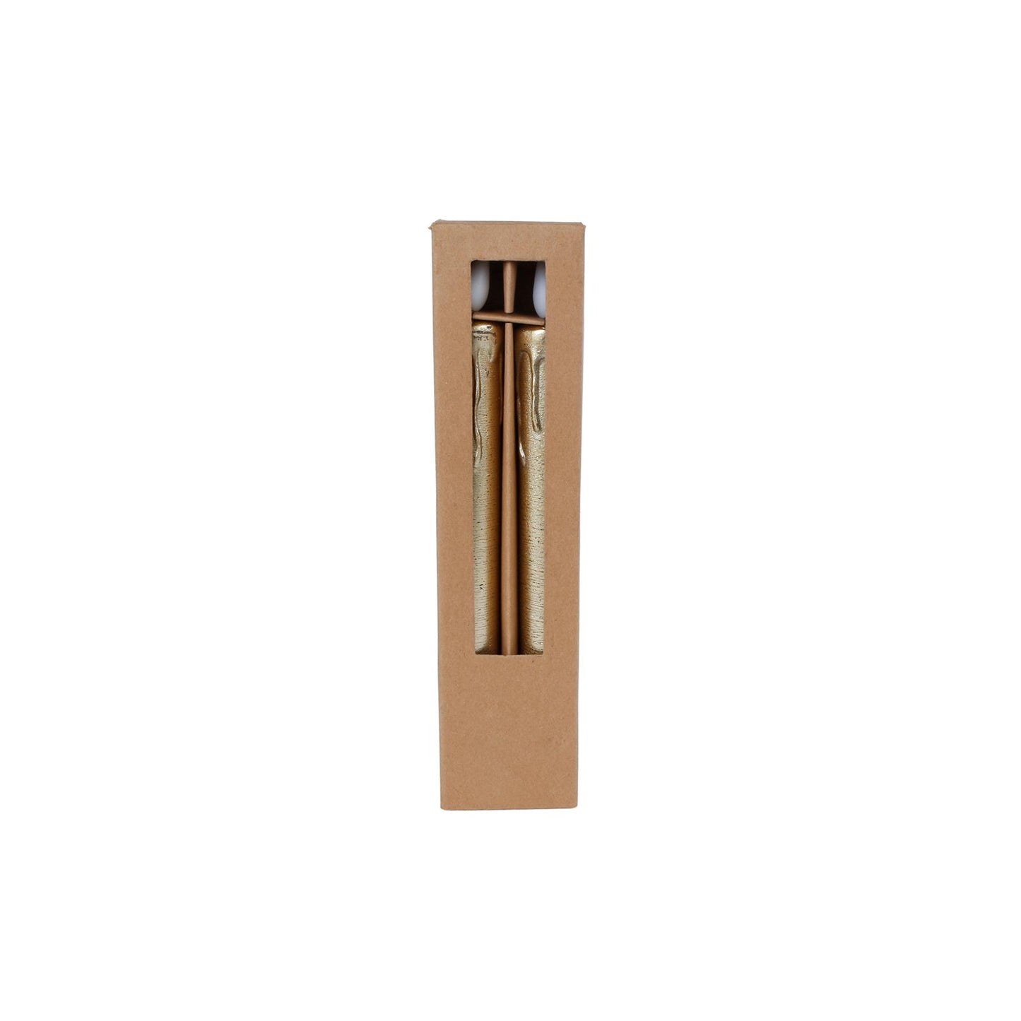 Kaarsen LED set-van-2 goud 21x2x2cm